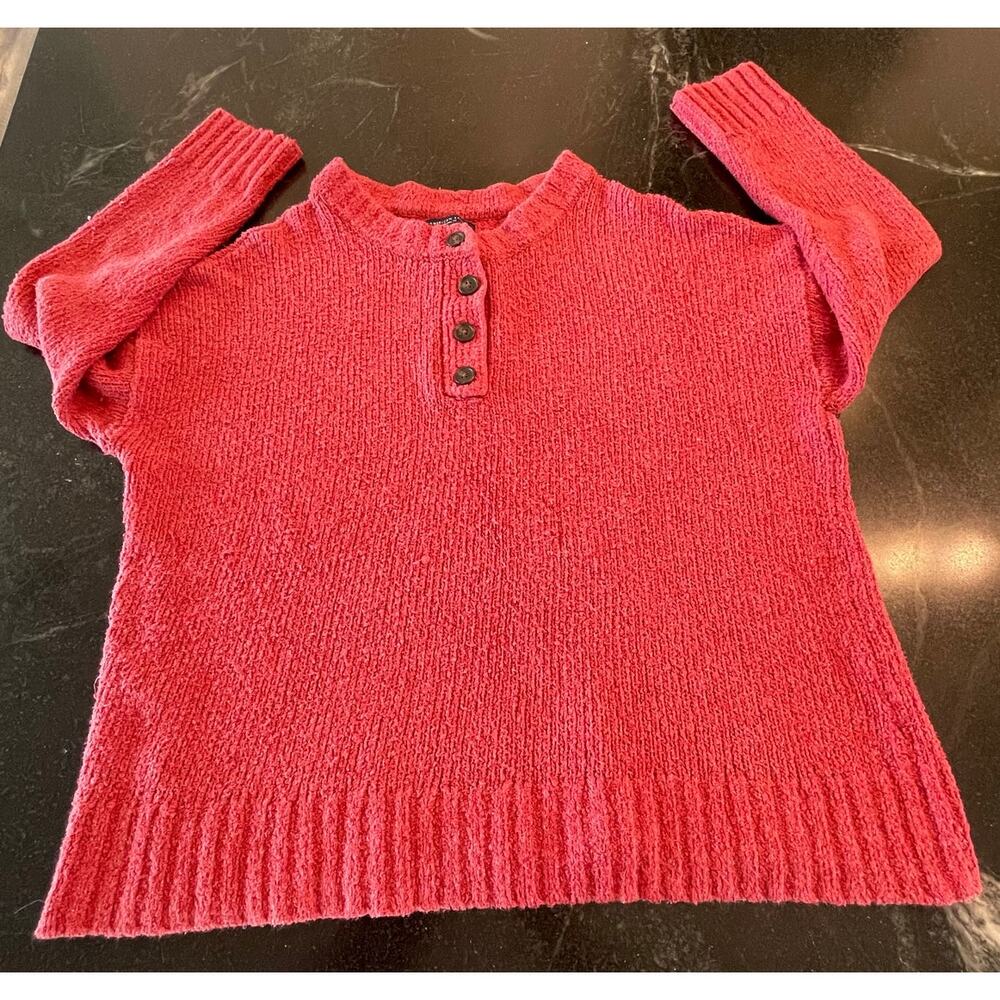 American Eagle Pink jegging fit Henley sweater XL - Picture 10 of 10